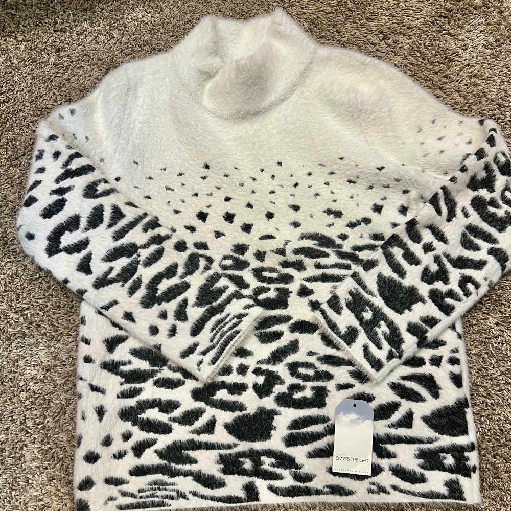 SKYE'S THE LIMIT ANIMAL PRINT SWEATER
